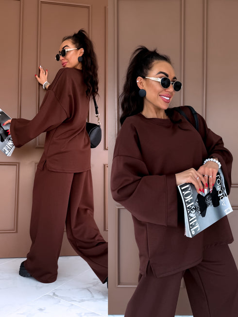large size set "MANHATTAN" - CHOCO